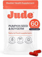 Jude Bladder Control Supplements for Women | Overactive Bladder Support Pills to Reduce Leakage and Incontinence | Go Less for Frequent Urination | 60 Count (1 Month Supply)
