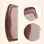 Small Wood Comb for Women Men Birthing Combs Wooden Pocket Hair Comb Fine Tooth Small Portable Wood Combs, Anti Static Carved