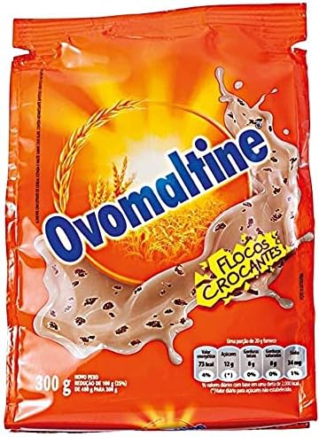 OVOMALTINE Flocos Crocantes - Crispy Flaky Chocolate Powder Drink Mix (3 Pack, Total of 33oz)