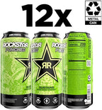Rockstar Punched Energy Drink, Lime Freeze, 16 Fl Oz Cans (Pack of 12)