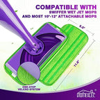 HOMEXCEL Microfiber Mop Pads Compatible with Swiffer Wet Jet, Reusable Machine Washable Swiffer WetJet Pad Refills, Mop Head Replacements for Multi Surface Wet & Dry Cleaning, Pack of 8