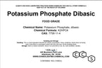 Potassium Phosphate, Dibasic | Food Grade | Kosher/Halal Certified - 1000 Grams