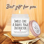Funny Yoga Instructor Candle Gift for Women Yoga Teacher -Smells Like a Badass yogic Instructor Candle, Thanksgiving Appreciation Candles for Wellness Coach, Meditation, Zen Gifts for Yogic Lovers-73
