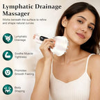 Lymphatic Drainage Massager - Body Sculpting Machine with Microcurrent, Light, Heat, and Vibration - Anti Cellulite Massager for Arms, Legs, Belly Stretch Marks, Sciatica Nerve Pain Relief, White