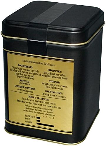 Harney & Sons Loose Leaf Black Tea, Chocolate Mint, 4 Ounce