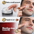 Styptic Powder Jars – Professional Grooming First Aid for Shaving Nicks, Razor Cuts & Razor Burn – Quick Healing Blood Stop Powder, 3 Pack (.18 oz Each)