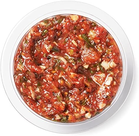 Amazon Kitchen, Fire Roasted Tomato & Garlic Salsa, Hot, 16 Oz