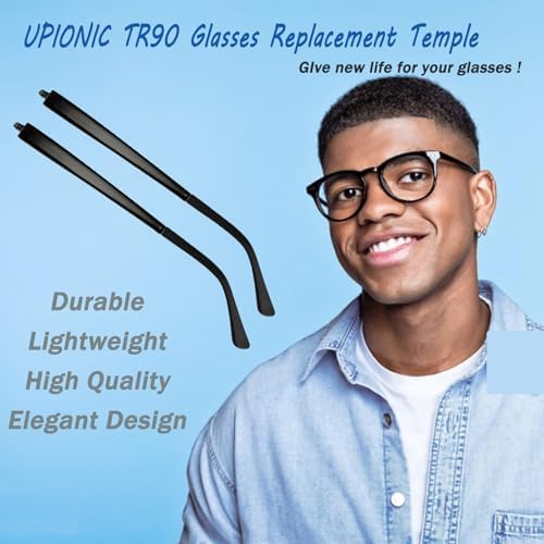 Glasses Replacement Temple, TR90 Eyeglass Arms Legs Replacement, Glasses Repair Kit Universal, DIY Temples