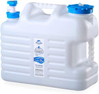 Outdoor Water Bucket Household Water Storage Bucket, PE Food Grade Pure Drinking Water Bucket with Faucet, Vehicle-Mounted Plastic Water Storage Tank,18L