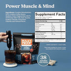 Bulletproof Coffee + Creatine Instant Coffee, 5g Micronized Creatine Monohydrate with Electrolytes & MCT Oil, Clean Toxin-Tested Beans, Energy & Performance Support, 38 Servings