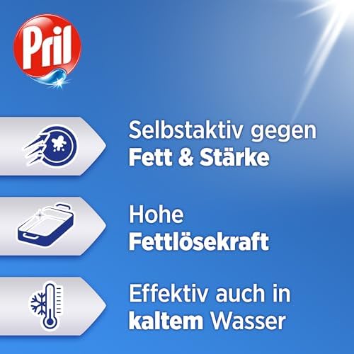 Pril Original Lime (675 ml), Hand Dishwashing Liquid with Highest Degreasing Power, for Clean Dishes, Even in Cold Water, Fresh Lime Fragrance