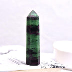 1PC Natural Crystal Column Quartz Rock Mineral Specimen Crystal Point Quartz Rainbow Wand Home DecorEnergy Stone-morganite_50-60mm