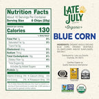 Late July Blue Corn Organic Tortilla Chips, 10.1 Oz Bag