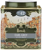 Harrods London. No. 42 Earl Grey, 50 Tea Bags 125g 4.4oz Gift Tin Caddy
