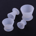 4 Pcs/Set 4 Size DENTAL LAB FLEXIBLE SILICONE DAPPEN DISH MIXING BOWL CUP