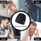 ZNÖCUETÖD Migraine Headache Relief Cap Hat Full Head ice Pack Wrap Cooling Gel Ice Beanie Hot/Cold Compress Hangover Cap for Sinus, Stress, Tension, Head Pain Relief, Gift for Women Men