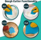SULLINS Pan Scraper, Pack Of 3 | Pan Scraper Tool | Pot Scraper | Dish Scraper | Dish Scraper Tool | Unique Silicone Grip Design - No Slipping Unlike Other Scrapers