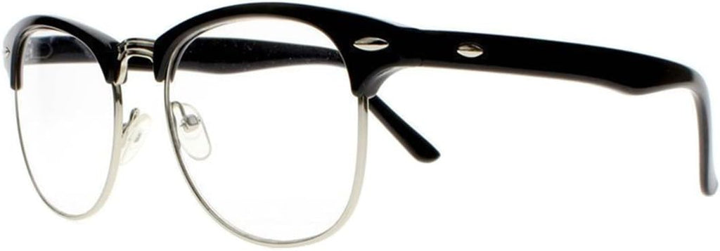 Men women Classic Half Frame Overlarge Retro Horned Rim Reading Glasses Vintage Style