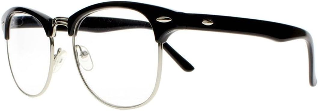 Men women Classic Half Frame Overlarge Retro Horned Rim Reading Glasses Vintage Style