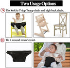 Baby Harness Seat for High Chair, Portable Feeding Seat Belt with Strap Toddler Safety Seat Belt Foldable Baby Booster Harness Belt for Restaurant Shopping Cart Travel