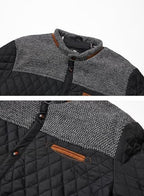 HOOD CREW Men’s Quilted Down Jacket Autumn Winter Coat Lightweight Business Causal Shirt Jacket
