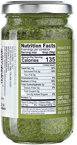 Compagnia Sanremo Pesto DOP Basil Pesto, 6.7 oz
