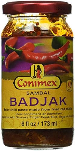 Conimex Sambal Badjak, 2 jar pack, 6oz/170g each