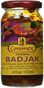 Conimex Sambal Badjak, 2 jar pack, 6oz/170g each