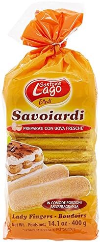 Gastone Lago: " Savoiardi" Ladyfingers (in British English Sponge Fingers) * 14.10 Ounce (400gr) Packages (Pack of 3) * [ Italian Import ]