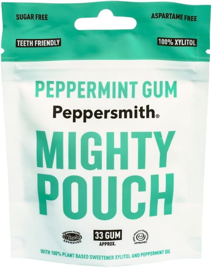 Peppersmith 100% Xylitol Chewing Gum Peppermint, 50 GR