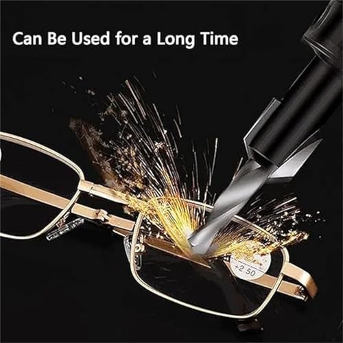 Charmoo Reading Glasses, Anti-Blue Light Ultra Light Multifocus Titanium Folding Reading Glasses for Unisex