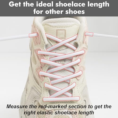2 Pairs Tieless Elastic Shoe Laces for ON Cloud Sneakers Heavy Duty No Tie Shoelaces for Adults and Kids