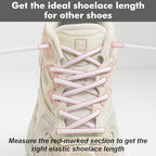 2 Pairs Tieless Elastic Shoe Laces for ON Cloud Sneakers Heavy Duty No Tie Shoelaces for Adults and Kids