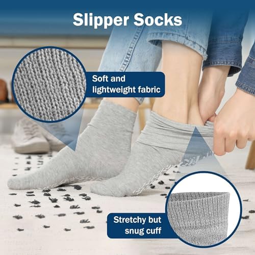 Hospital Socks with Grips - Soft, Stretchy, Grippy Socks – Hospitals and Nursing Homes