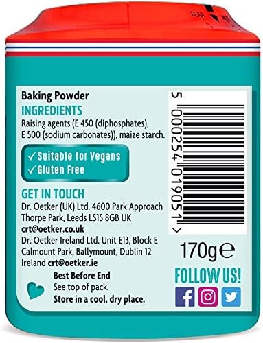Dr Oetker Gluten Free Baking Powder Tub 170g