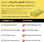 The Pro Stuff® Car Detailing Microfiber Towels - 600 GSM Thick Plush Auto Towels | Super Soft Dual-Sided for Cleaning, Washing, Buffing | Tagless, Scratch-Free, Lint Free Cloth (16"x16") (3)