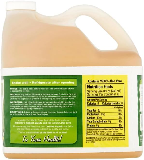 Organic Original Aloe Vera Drink – 128 fluid ounces