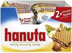 Hanuta Wafers Filled with Hazelnut Creme CASE 18x(2s)