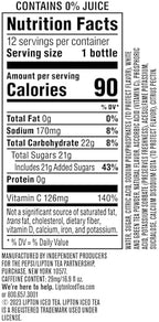 Lipton Raspberry White Tea, 16.9 Fl Oz Bottles (Pack of 12)