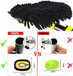 MVEQRRN Upgrade Car Wash Brush Mop with Long Handle,Microfiber Mitt Car Cleaning Supplies Kit Car Wash Kit Tools Accessories