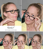 Eyekepper 5-Pack Classic Reading Glasses Include Computer Reader Eyeglasses for Women Men Reading with Spring-Hinges +0.50