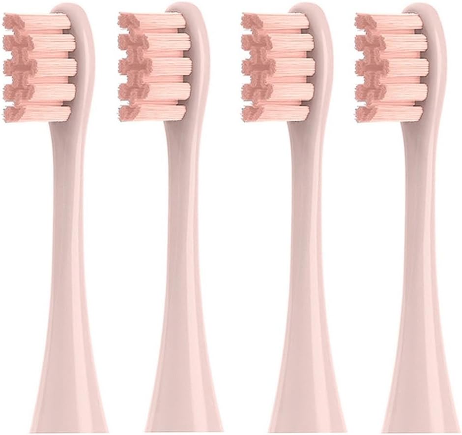 4 pcs/Set Replacement Brush Heads Compatible with Oclean X/X PRO/ Z1/ F1/ One/Air 2/ SE Sonic Electric Toothbrush Dupont Bristle Nozzles(Pink)