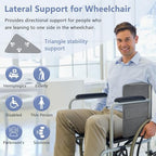 KAAMOS Lateral Support for Wheelchair Pads Cushions for Seniors Wheelchair Pillow Back Support Foam Wedge Cushion Wheel Chair Side Guards Panels Stabilizer Attachment (1Pcs)