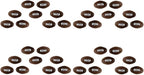 O'Creme Football Royal Icing Sugar Topper - for Cake Decorating - Decorations for Cakes, Cupcake Toppers - Birthday, Wedding, Valentines, Baby Shower - Pack of 36