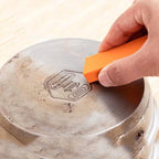 1Pc Miracle Limescale & Rust Eraser Cleaning Brush- Safe Rubber Cleaning Tool for Bathroom Glass, Kitchen Pots Effortless Household Cleaner