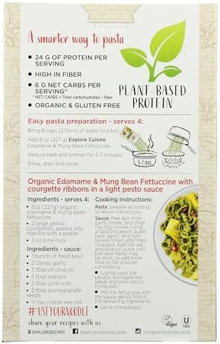 Explore Cuisine Pasta Edmme Mung Bn Fettc 8Oz