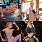 Arm Trimmers for Women & Men,Sauna Sweat Arm Trainer,Adjustable Sweat Arm Shaper Bands(a pair), Black