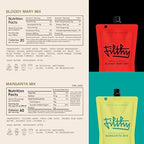 Filthy Margarita Mix & Bloody Mary Mix, Premium Cocktail Mixers for Easy At-Home Hosting for Parties and Events, All-Natural, 32 Oz Pouch Each
