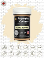 Sugarflair Paste Colour - Pastel Pearl Ivory 25g