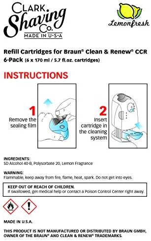 Refill Cartridges for Braun Clean & Renew CCR (6-Pack)